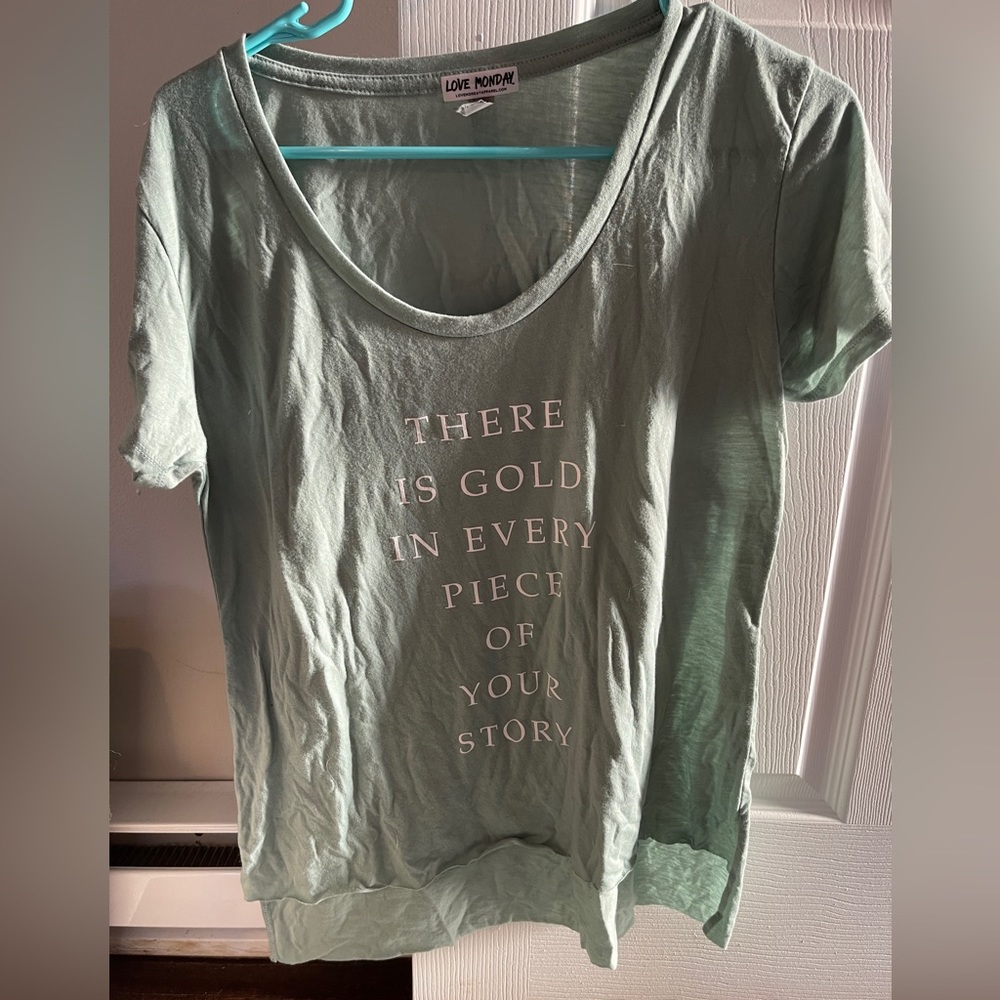 Love Monday Women's Crop Top Tank - Aqua, Medium